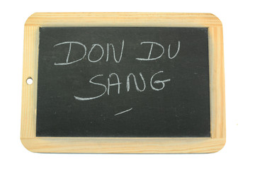 Obraz premium ardoise don du sang