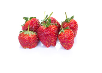 Strawberry on white background