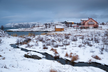 Norway in winter - trip to the island Kvaloya (Tromso)