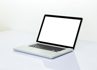 Blank screen laptop computer