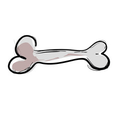 Cartoon Dog Bone. 