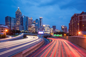 Downtown Atlanta, Georgia, USA skyline.