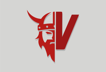 Viking helmet vector logo - 76971146