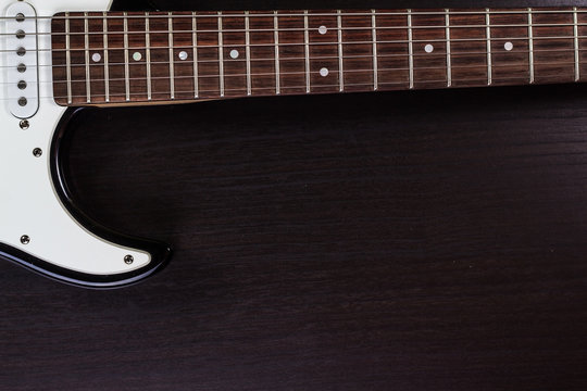 electric guitar on a dark background