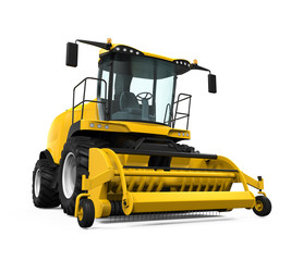 Obraz premium Yellow Forage Harvester