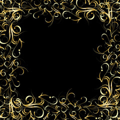 gold pattern frame