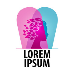 beauty salon vector logo design template. cosmetics or makeup