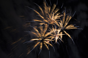 Feuerwerk am Nachthimmel