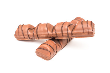 Chocolate Bars Isolated On White