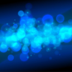 abstract blue bokeh background