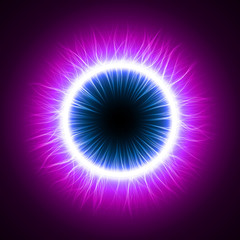 devil's eye (inner simple,outer turbulenced lines version)