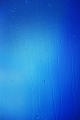 Glass with natural water drops