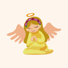 angel cartoon design elements vector