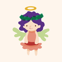 angel cartoon design elements vector