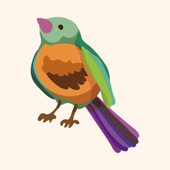 bird cartoon design elements vector