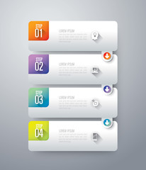 Abstract 3D digital illustration Infographic.