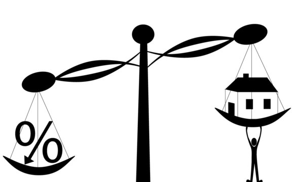 Scales house and interest on the loan