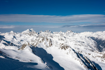Fototapeta na wymiar Snow mountains in Austria