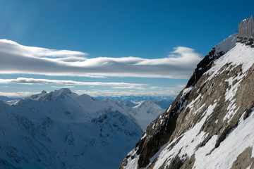 Naklejka premium Snow mountains in Austria