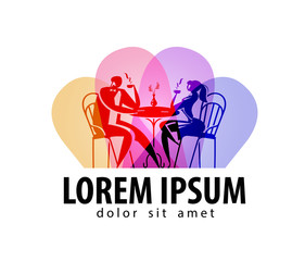 restaurant vector logo design template. Cafe or cafeteria icon.