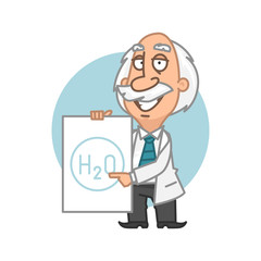 Professor points to plate