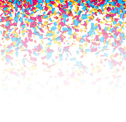 Confetti celebration background.