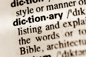 Obraz premium word dictionary