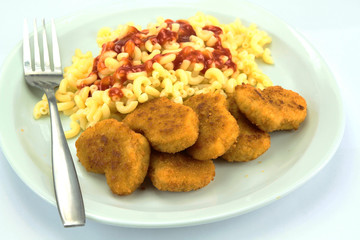 nuggets et coquillettes