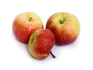 red and yellow tasty apples