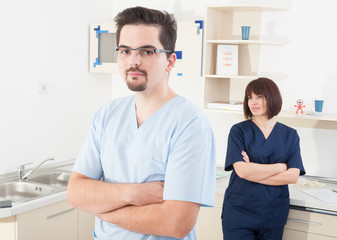 Obraz premium Confident dentist people