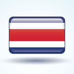 Flag of Costa rica, vector illustration