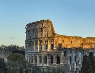 sunset  colosseum romantic rome