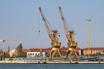 Fototapeta premium Industrial cranes
