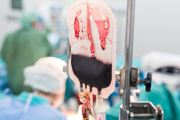giving packed red cell blood during surgery