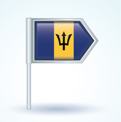 Flag of Barbados, vector illustration