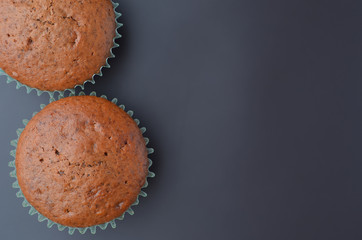 Homemade chocolate muffins