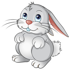 graues Osterhäschen