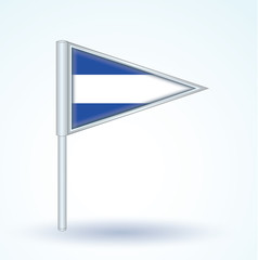 Obraz premium Flag of El Salvador, vector illustration