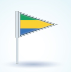 Flag of Gabon, vector illustration