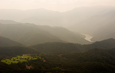 Obraz premium landscape with fog