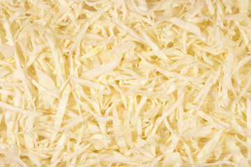 Chopped white cabbage as background