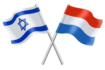 Flags: Israel and Luxembourg