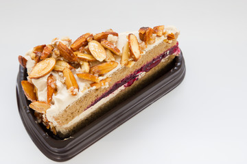 Coffee almond cake