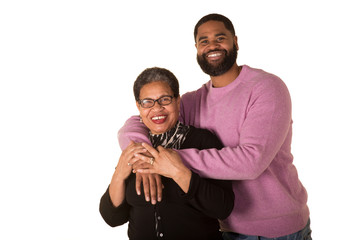 A mother and her grown son