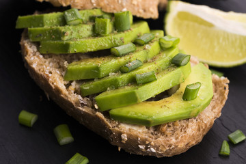 Sandwich with avocado
