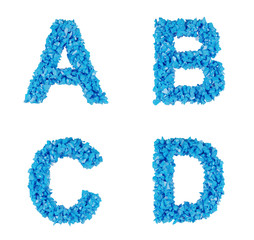 blue alphabet
