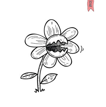 Flower icon, vector illustration.