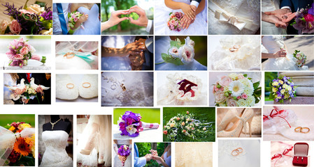 wedding collage