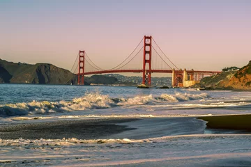 Printed roller blinds Baker Beach, San Francisco Golden Gate Bridge, San Francisco, California