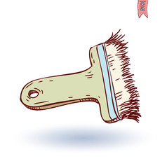 Paint brush icon, vector illustration